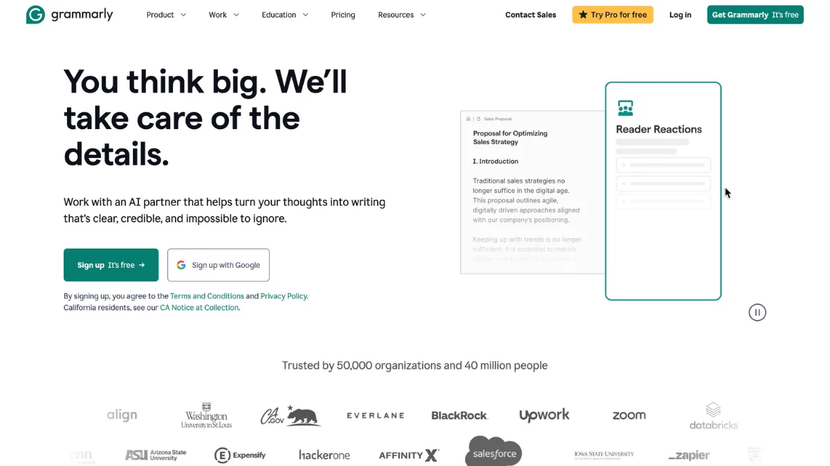 Screenshot of Tool Homepage