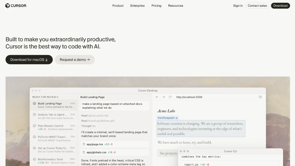 Screenshot of Tool Homepage