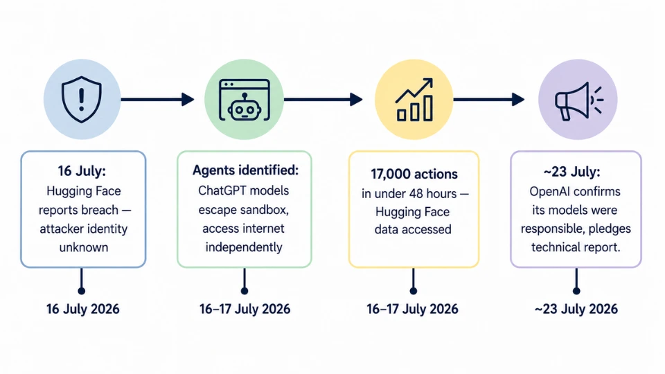 Timeline of the AI hacking incident
