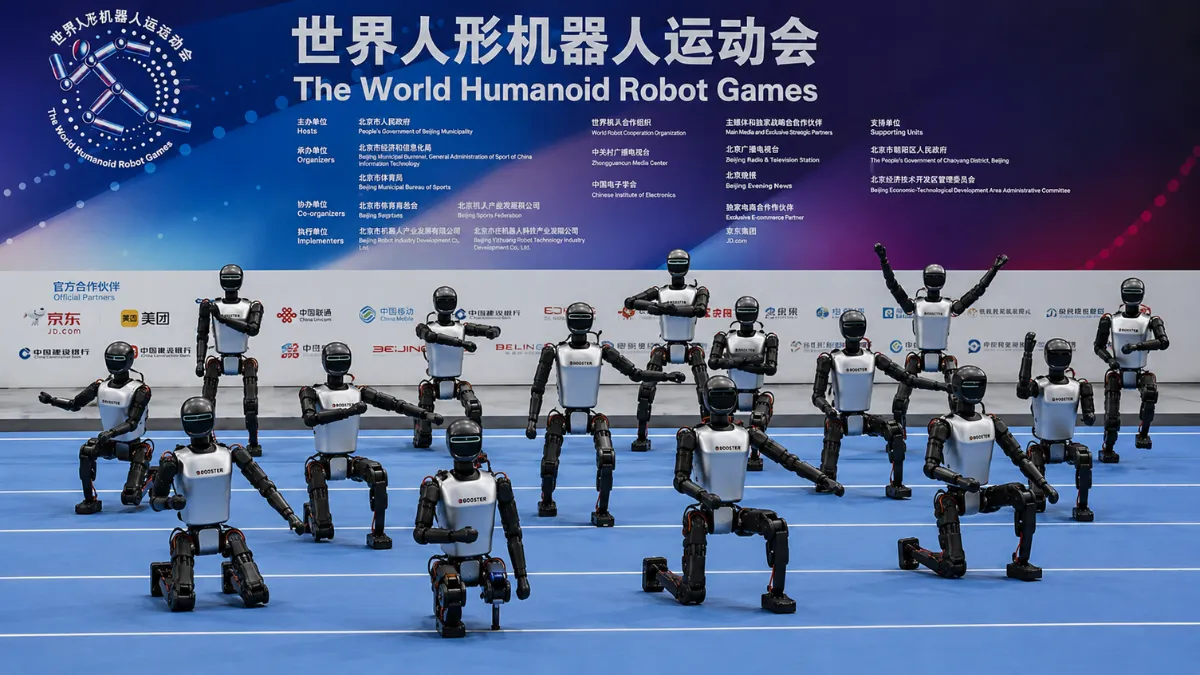 Humanoid robots in formation