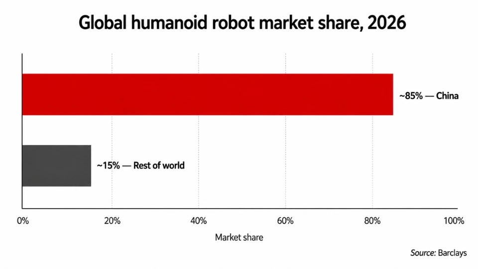 China dominates the humanoid robot market