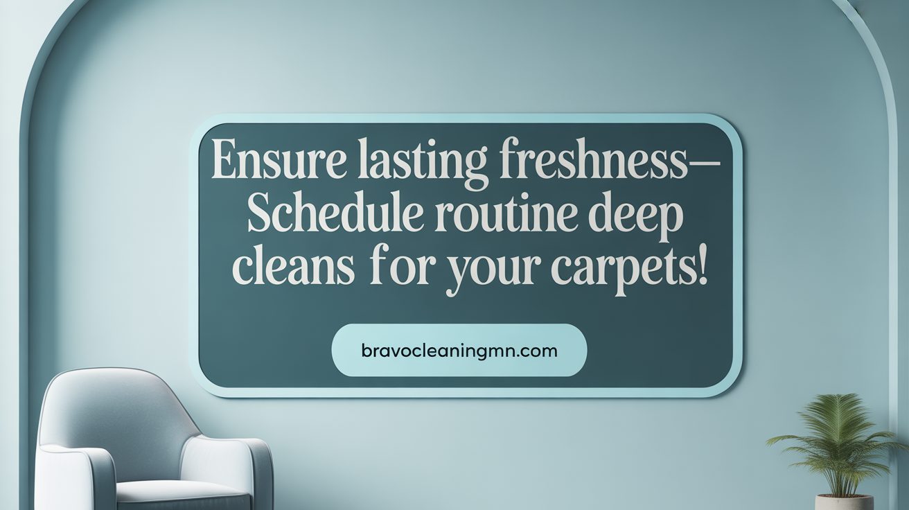 Ensure lasting cleanliness—schedule routine deep cleans for your carpets!