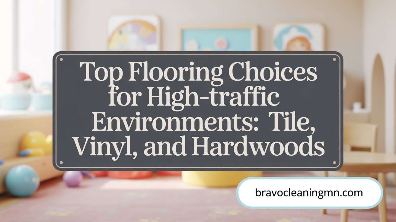 Top Flooring Choices for Busy Environments: Tile, Vinyl, and Hardwoods