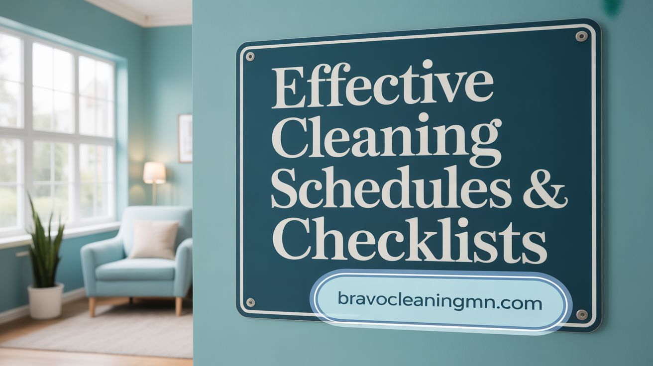 Effective Cleaning Schedules &amp; Checklists