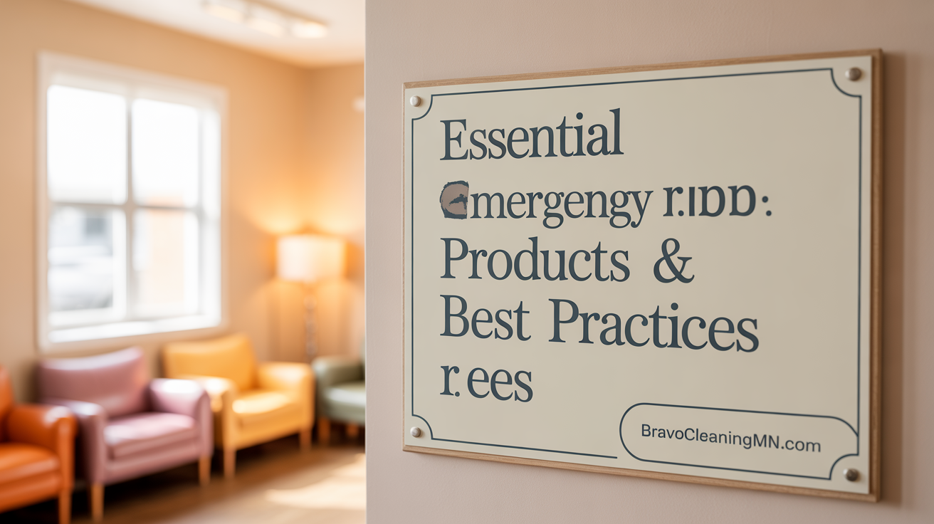 Essential Emergency Cleaning Products &amp; Best Practices