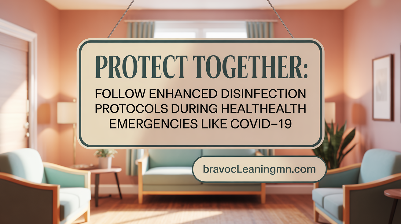 Protect Together: Follow enhanced disinfection protocols during health emergencies like COVID-19