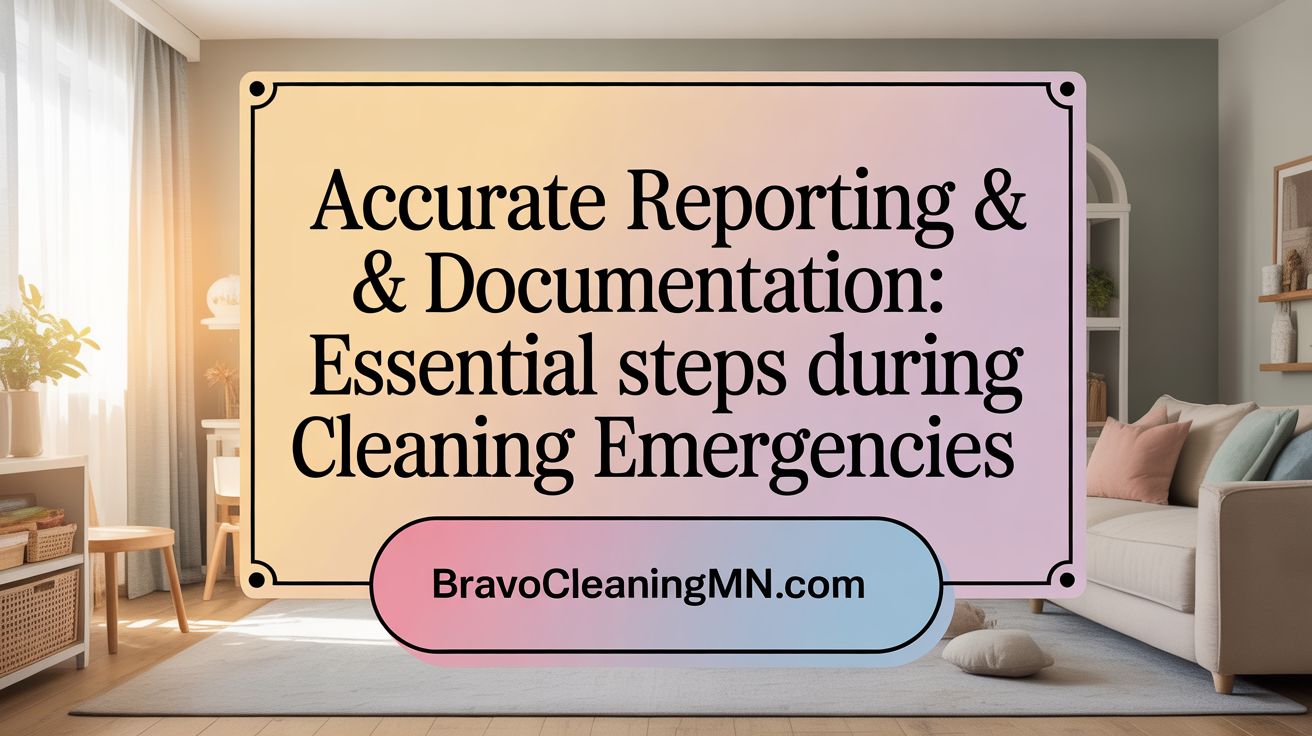 Accurate Reporting &amp; Documentation: Key Steps During Cleaning Emergencies