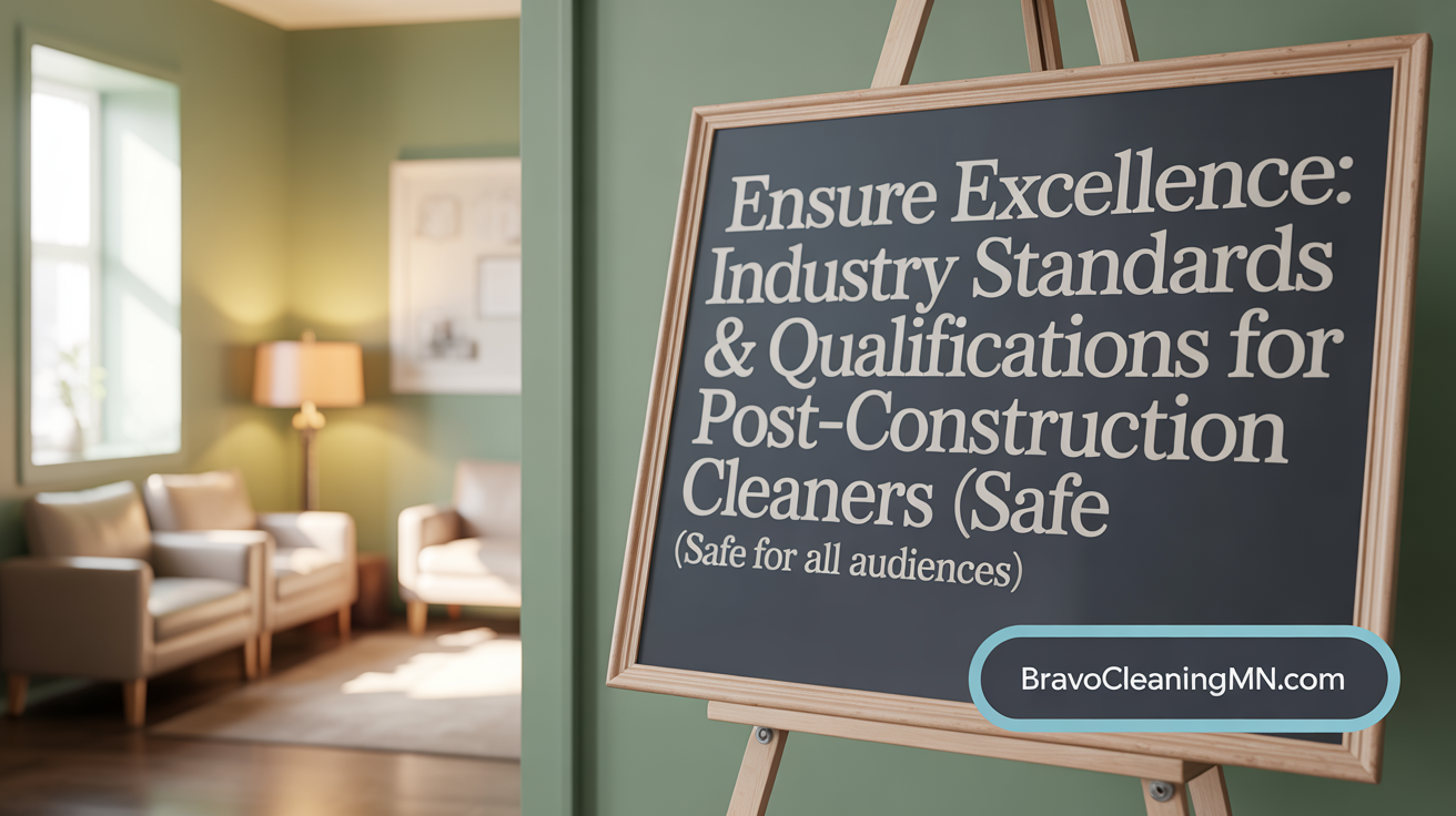 Ensure Excellence: Industry Standards &amp; Qualifications for Post-Construction Cleaners