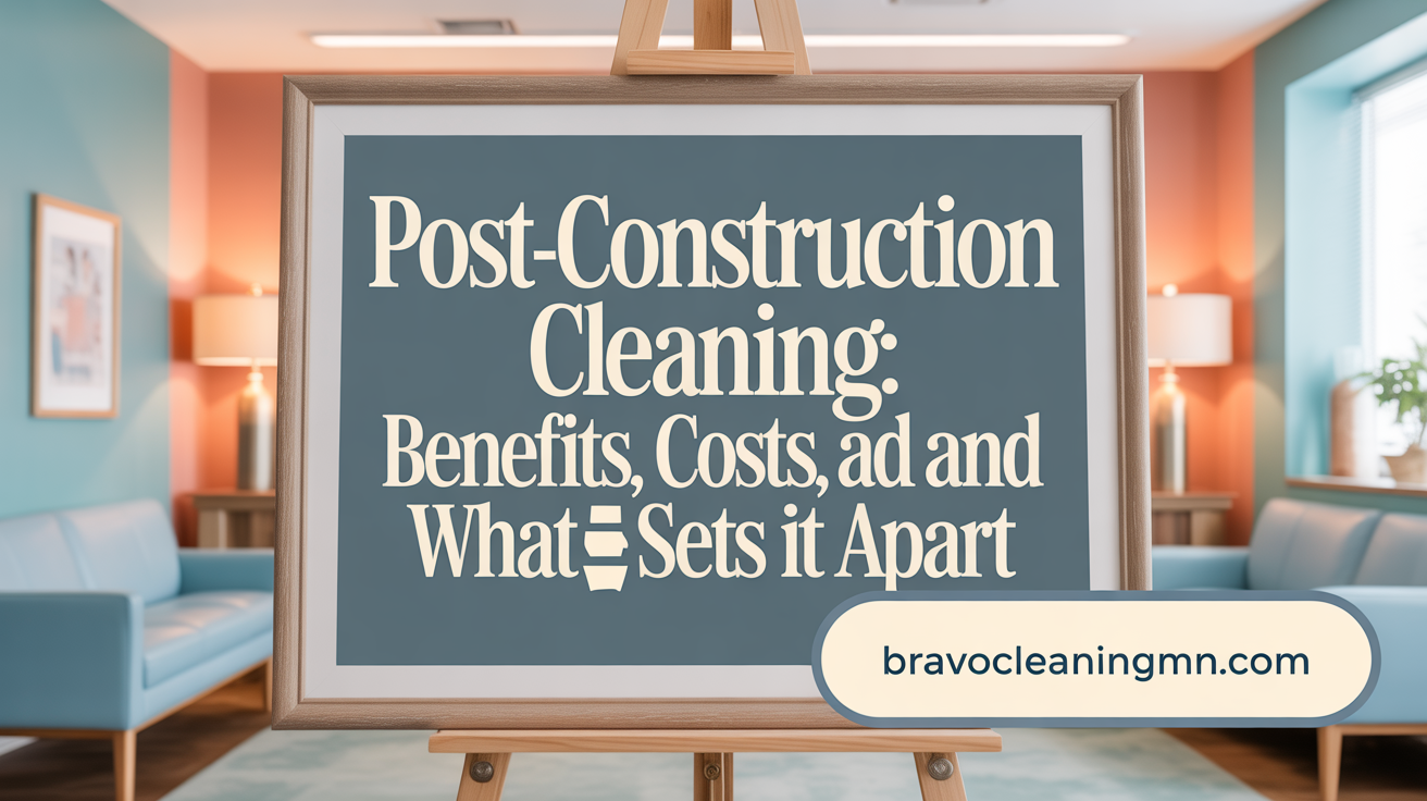 Post-Construction Cleaning: Benefits, Costs, and What Sets It Apart