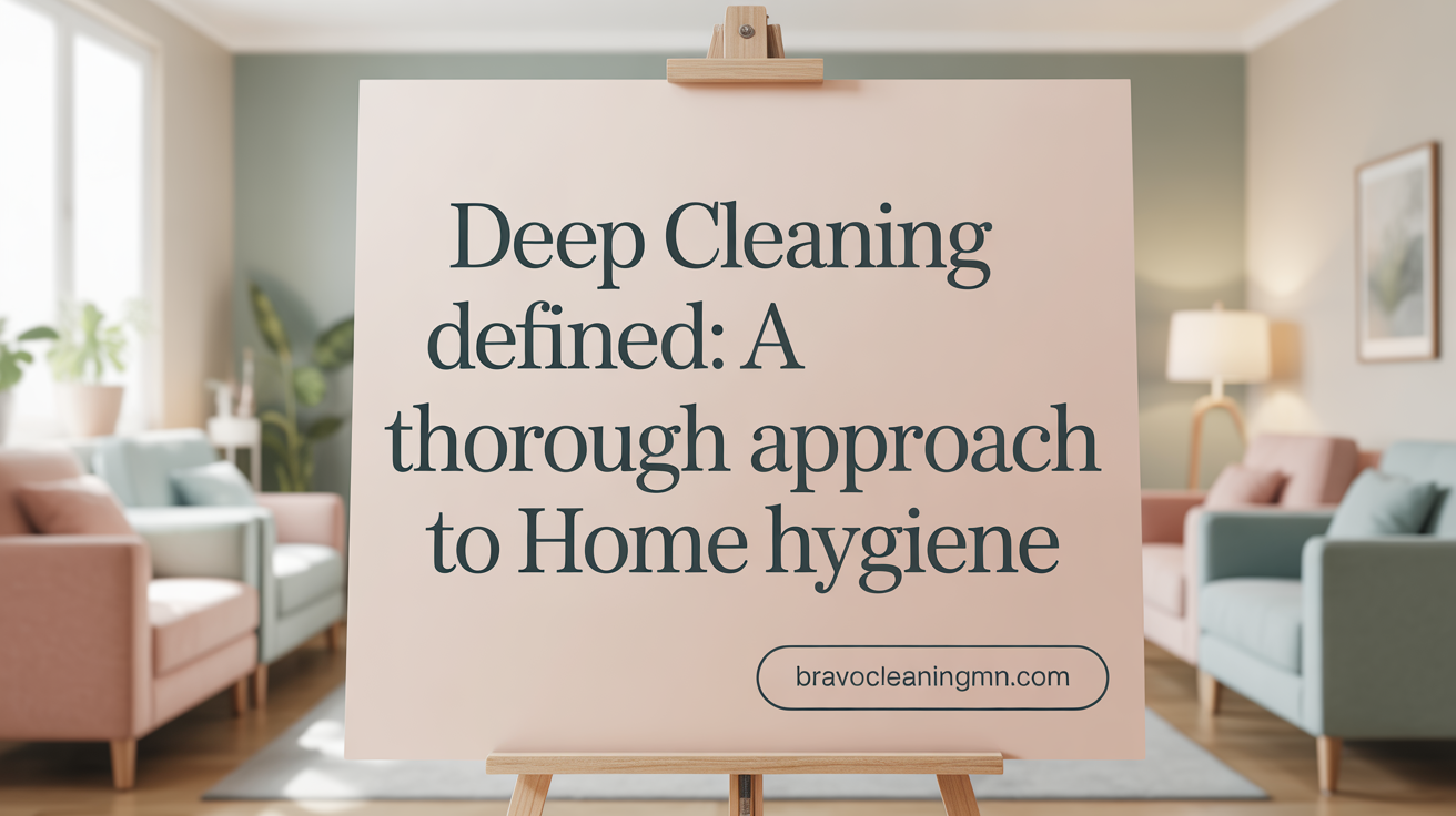 Deep Cleaning Defined: A Thorough Approach to Home Hygiene