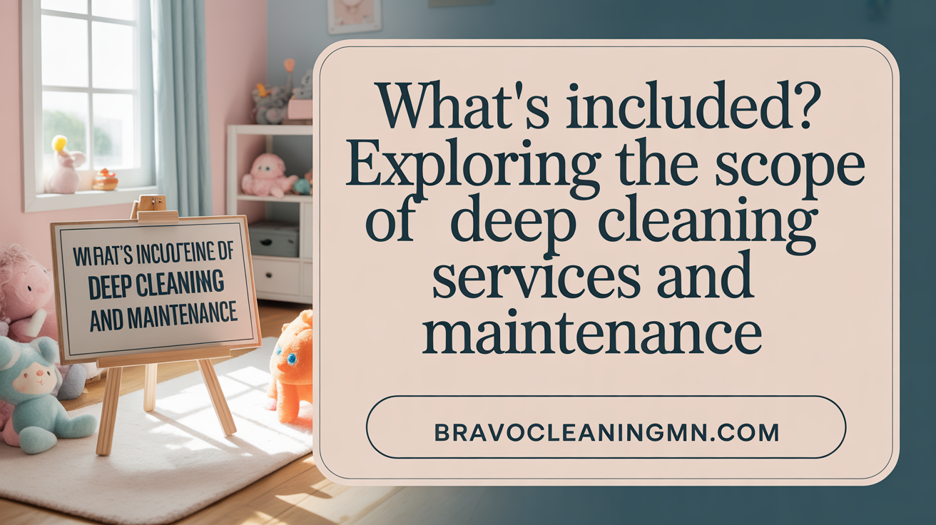 What’s Included? Exploring the Scope of Deep Cleaning Services