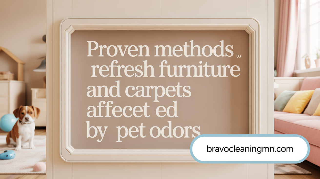 Proven methods to freshen up furniture and carpets affected by pet odors