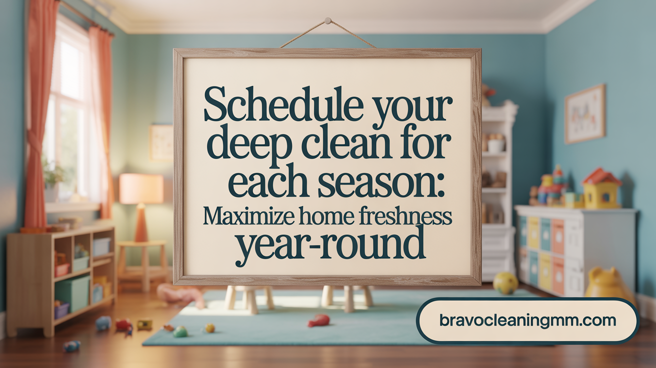 Schedule Your Deep Clean for Each Season: Maximize Home Health Year-Round