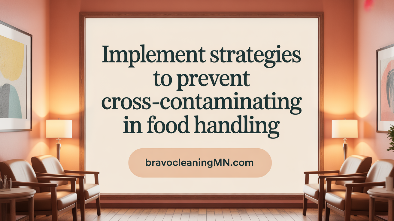 Implement Strategies to Prevent Cross-Contamination