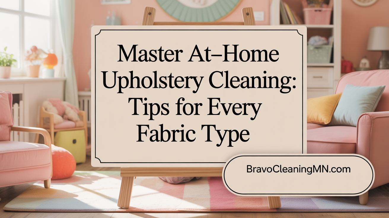 Master At-Home Upholstery Cleaning: Tips for Every Fabric Type