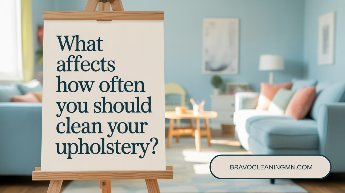 What Affects How Often You Should Clean Your Upholstery?