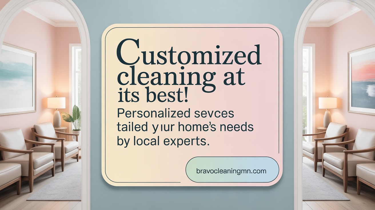 Customized Cleaning at Its Best! Personalized services tailored to your home's needs by local experts.