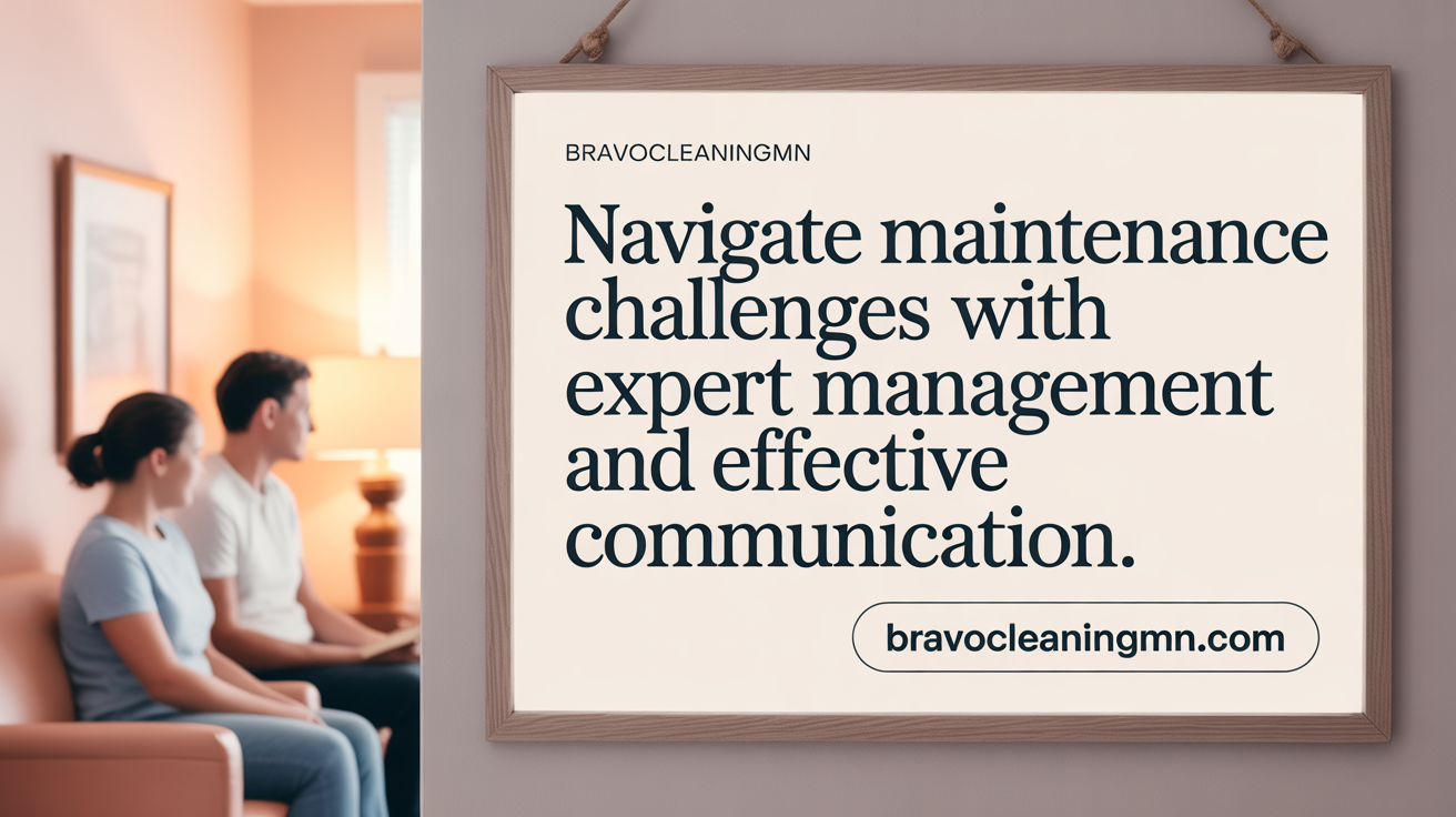 Navigate Maintenance Challenges with Expert Management and Clear Communication