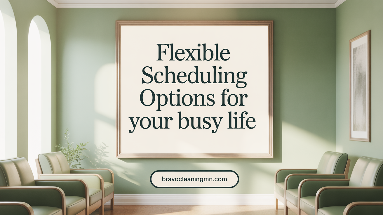 Flexible Scheduling Options for Your Busy Life