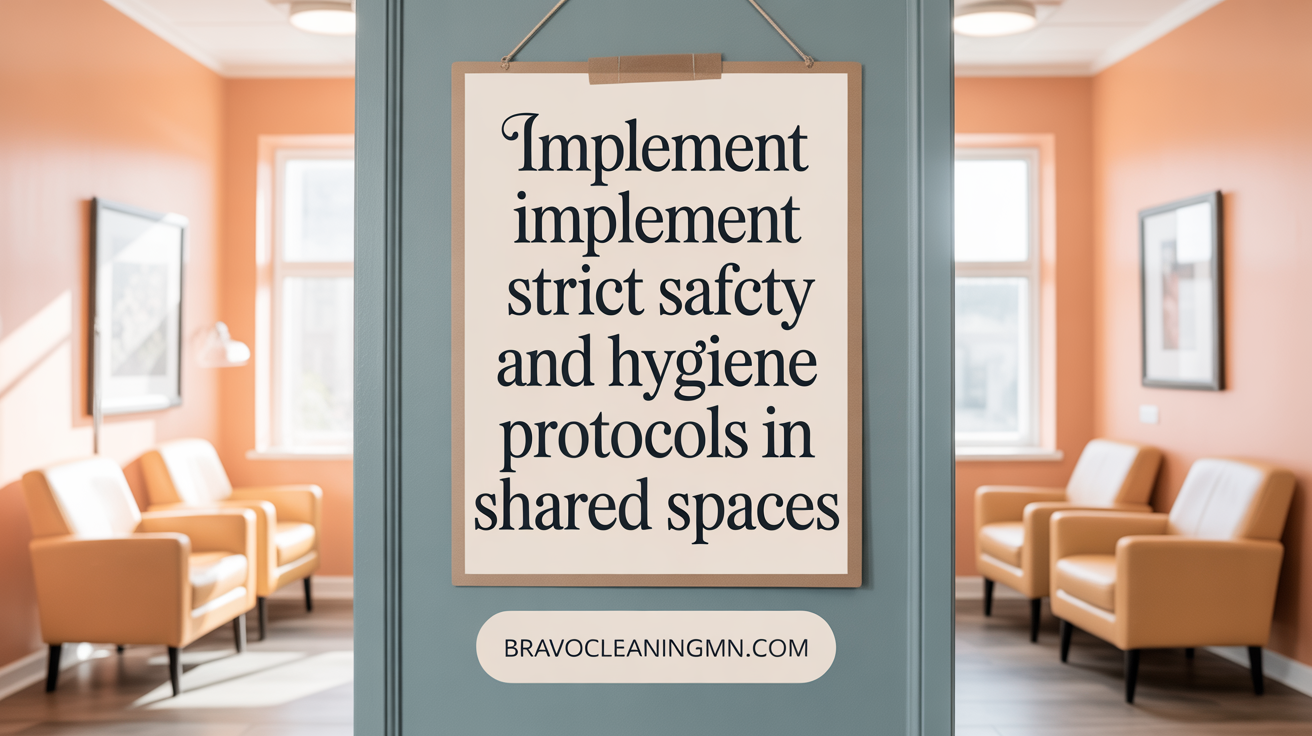 Implement Strict Safety and Hygiene Protocols in Shared Spaces