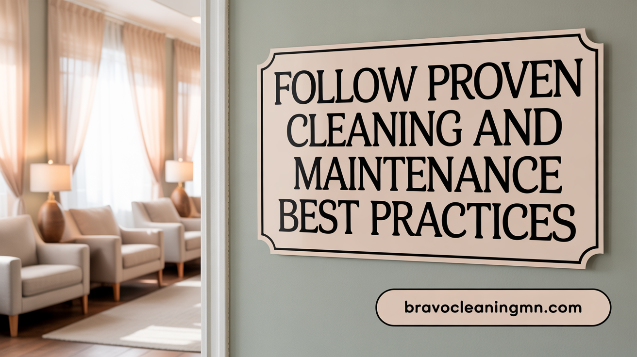 Follow Proven Cleaning and Maintenance Best Practices