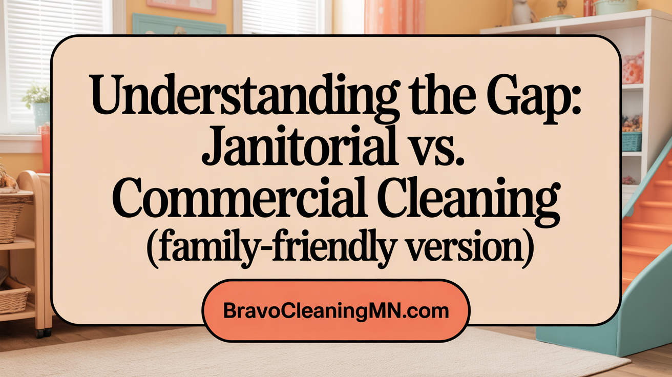 Understanding the Gap: Janitorial vs. Commercial Cleaning