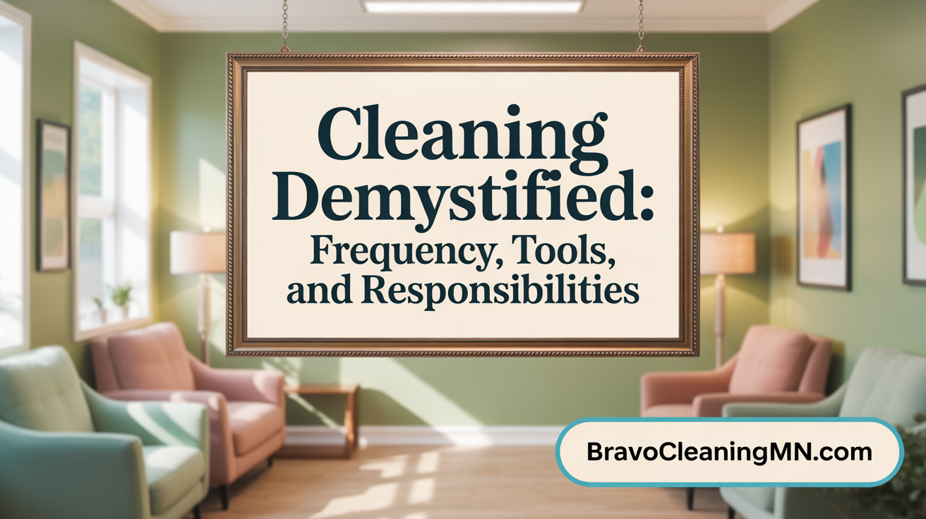 Cleaning Demystified: Frequency, Tools, and Responsibilities