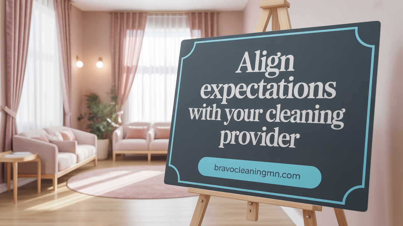 Align Expectations with Your Cleaning Provider