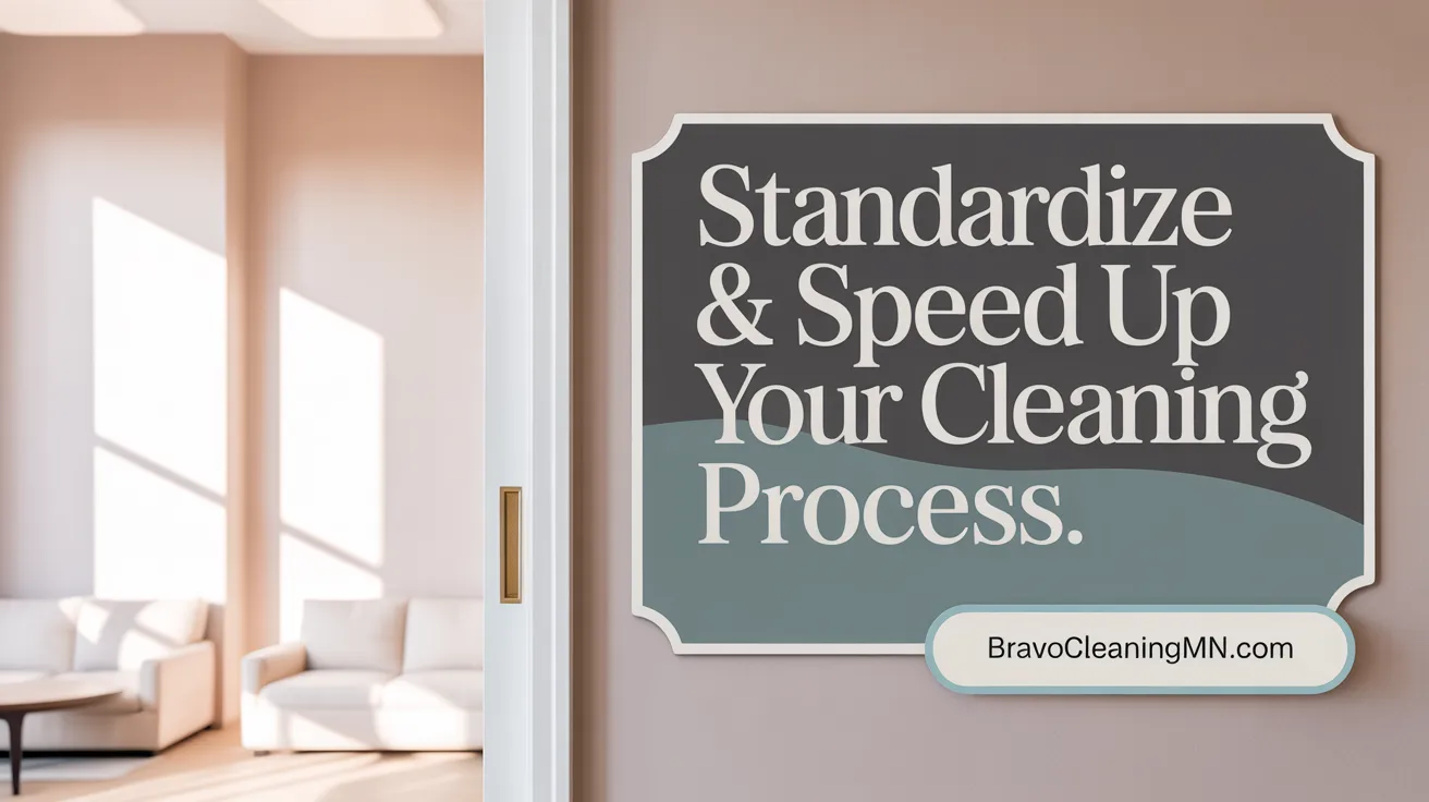 Standardize &amp; Speed Up Your Cleaning Process