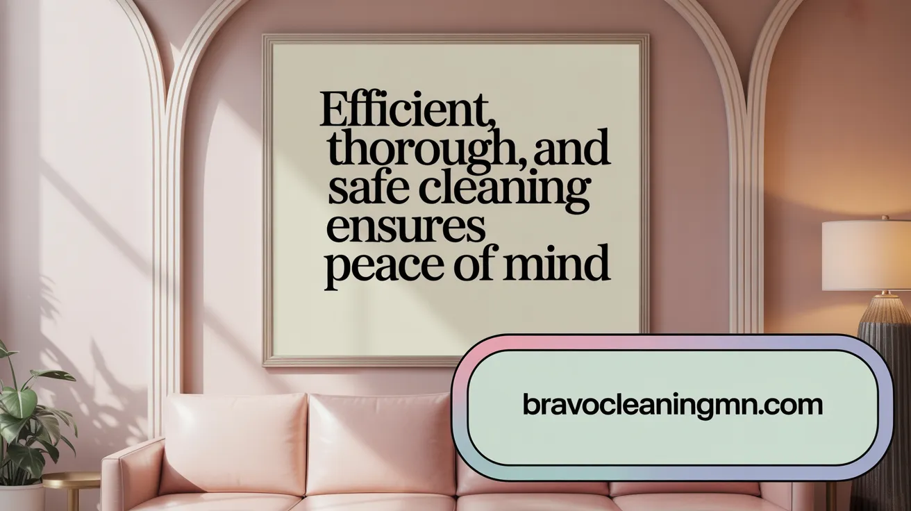 Efficient, Thorough, and Safe Cleaning Ensures Peace of Mind