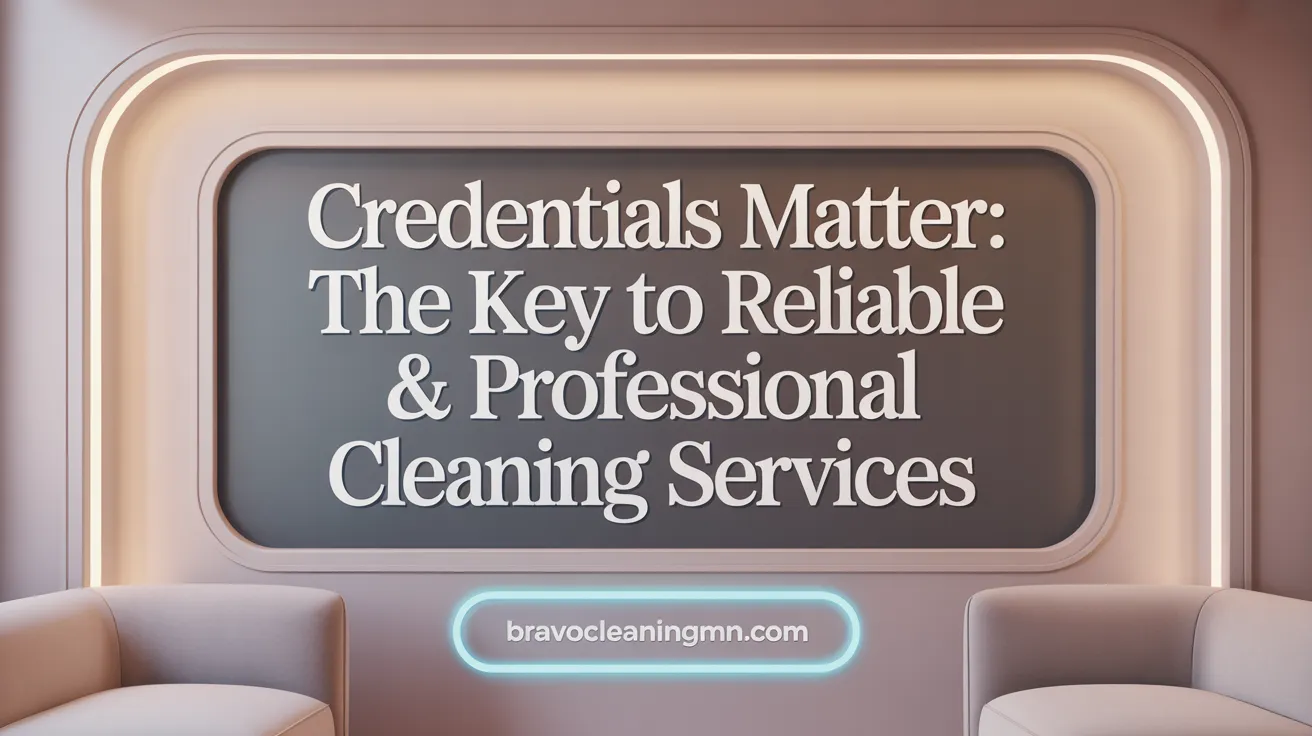 Credentials Matter: The Key to Reliable &amp; Professional Cleaning Services