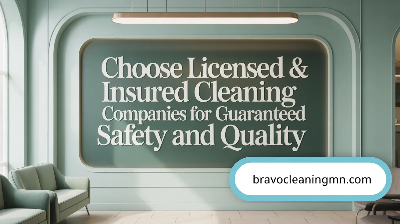 Choose Licensed &amp; Insured Cleaning Companies for Guaranteed Safety and Quality