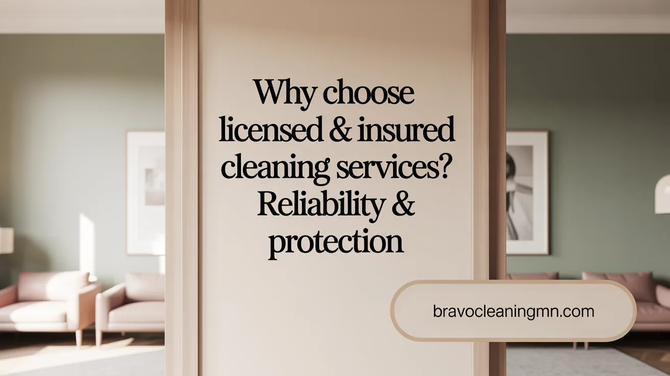 Why Choose Licensed &amp; Insured Cleaning Services? Reliability &amp; Protection