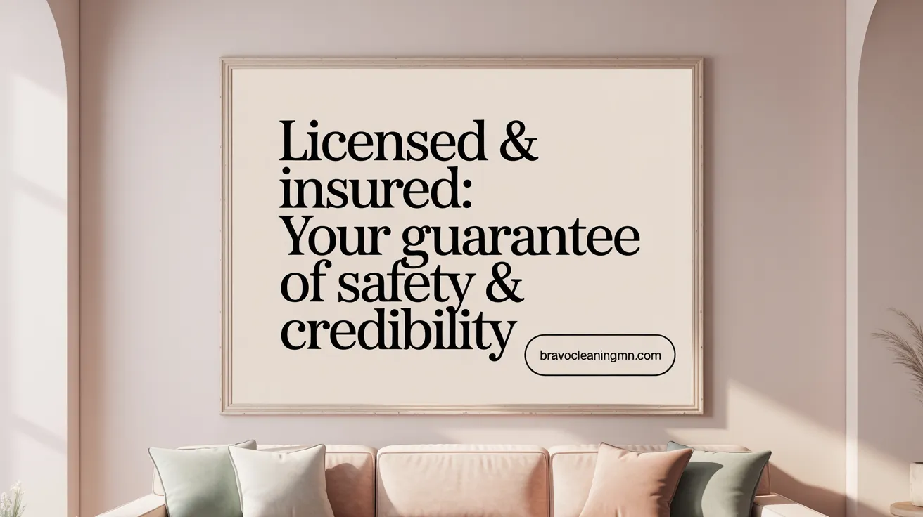 Licensed &amp; Insured: Your Guarantee of Safety &amp; Credibility