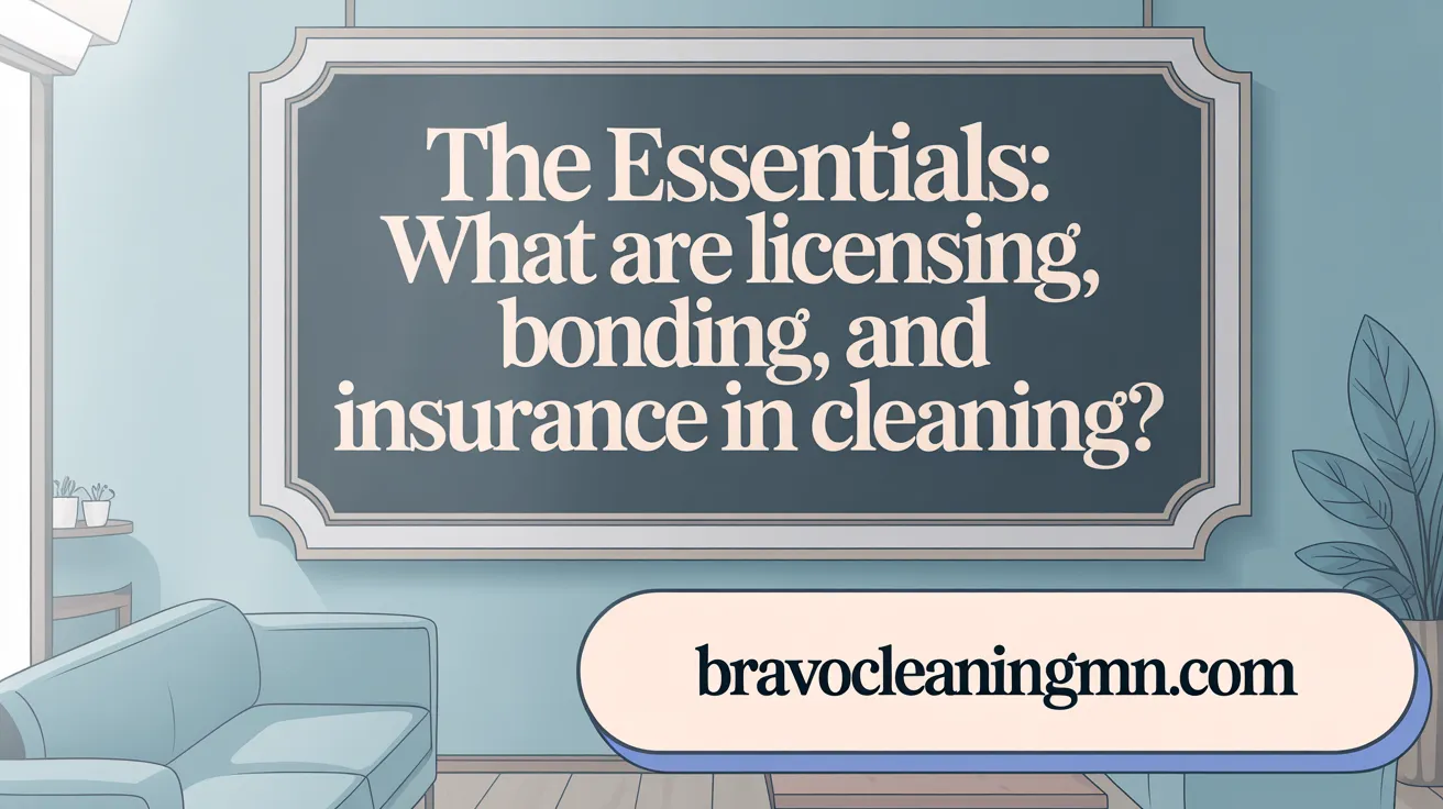 The Essentials: What Are Licensing, Bonding, and Insurance in Cleaning?
