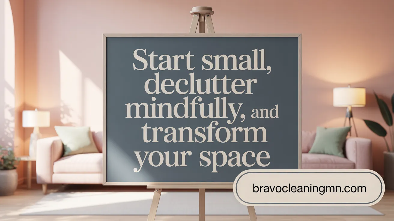 Start Small, Declutter Mindfully, and Transform Your Space