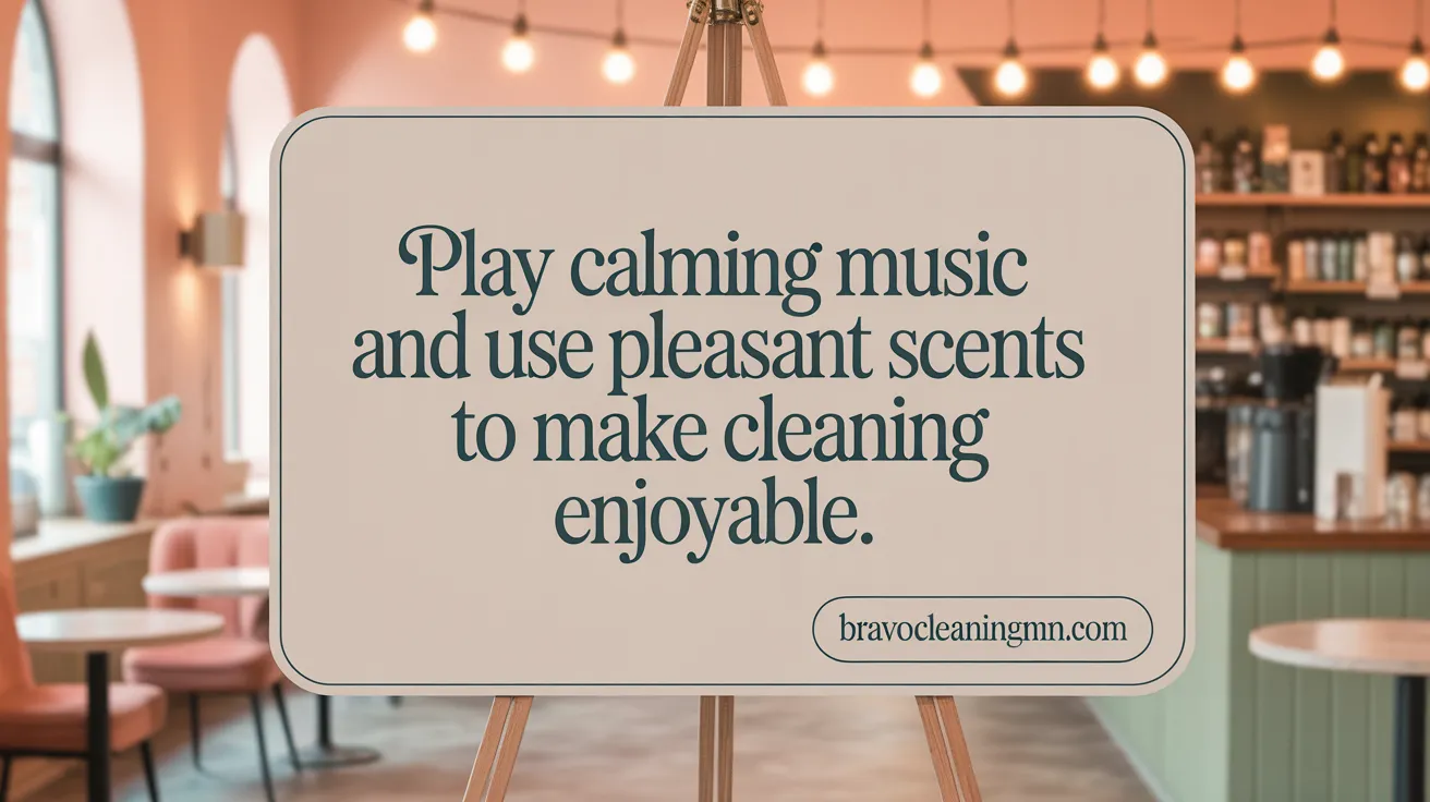 Play Calming Music and Use Pleasant Scents to Make Cleaning Enjoyable