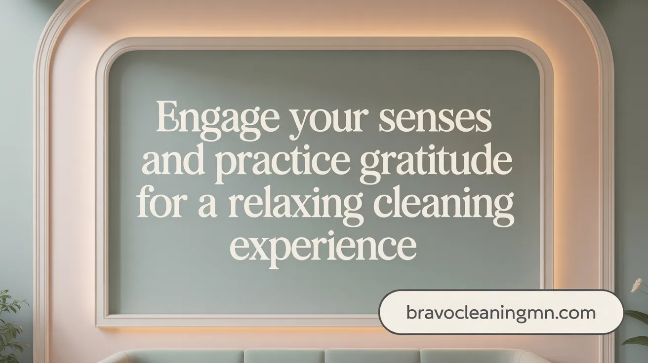 Engage Your Senses and Practice Gratitude for a Relaxing Cleaning Experience