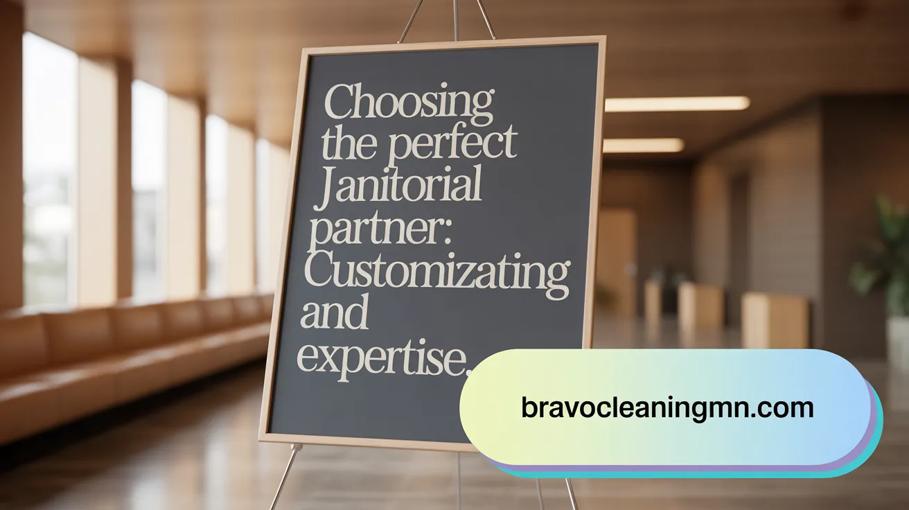 Choosing the Perfect Janitorial Partner: Customization and Expertise
