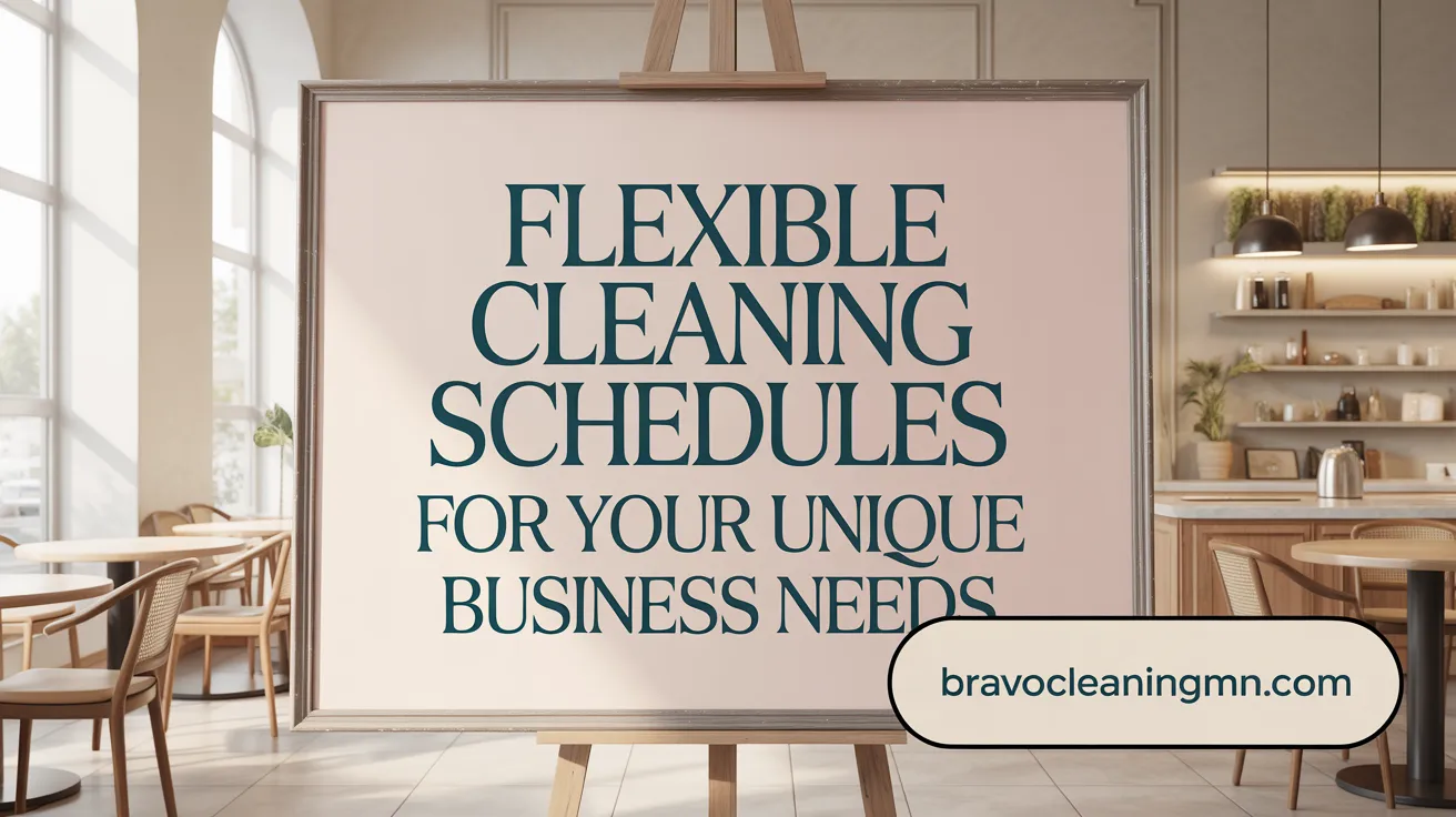 Flexible Cleaning Schedules for Your Unique Business Needs