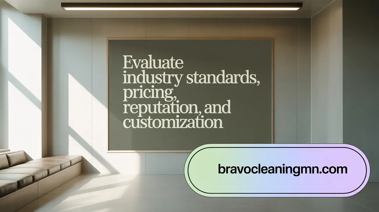 Evaluate Industry Standards, Pricing, Reputation, and Customization
