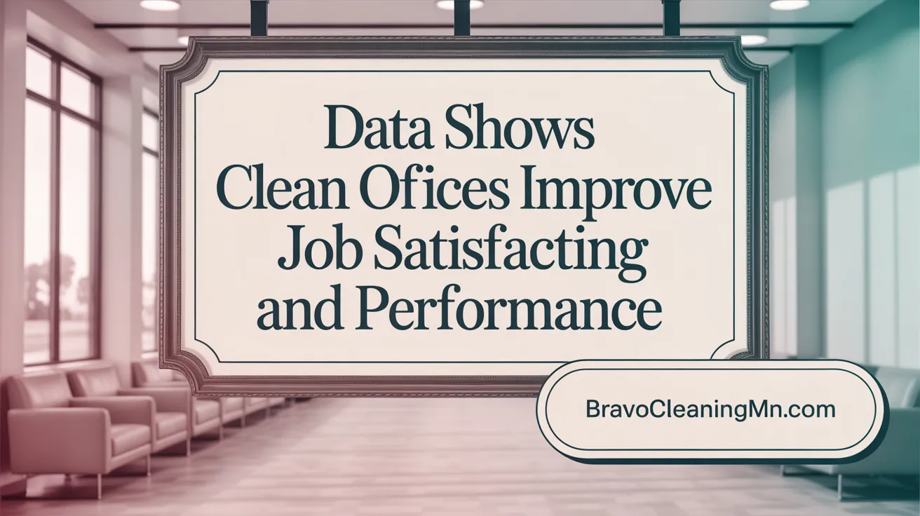 Data Shows Clean Offices Improve Job Satisfaction and Performance