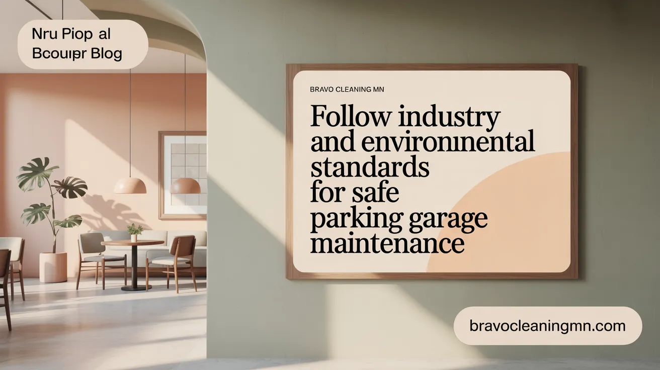 Follow Industry and Environmental Standards for Safe Parking Garage Maintenance