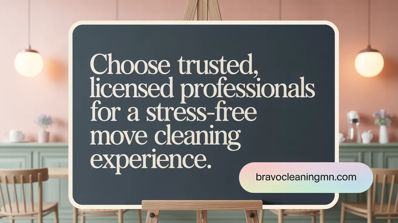 Choose trusted, licensed professionals for a stress-free move cleaning experience.