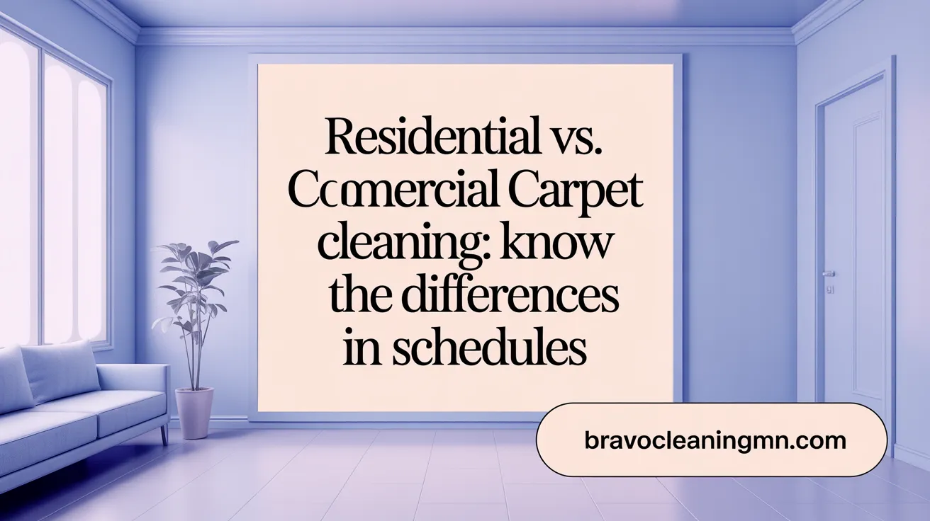Residential vs. Commercial Carpet Cleaning: Know the Differences in Schedules