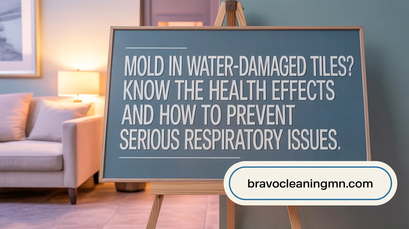 Mold in water-damaged tiles? Know the health effects and how to prevent serious respiratory issues.