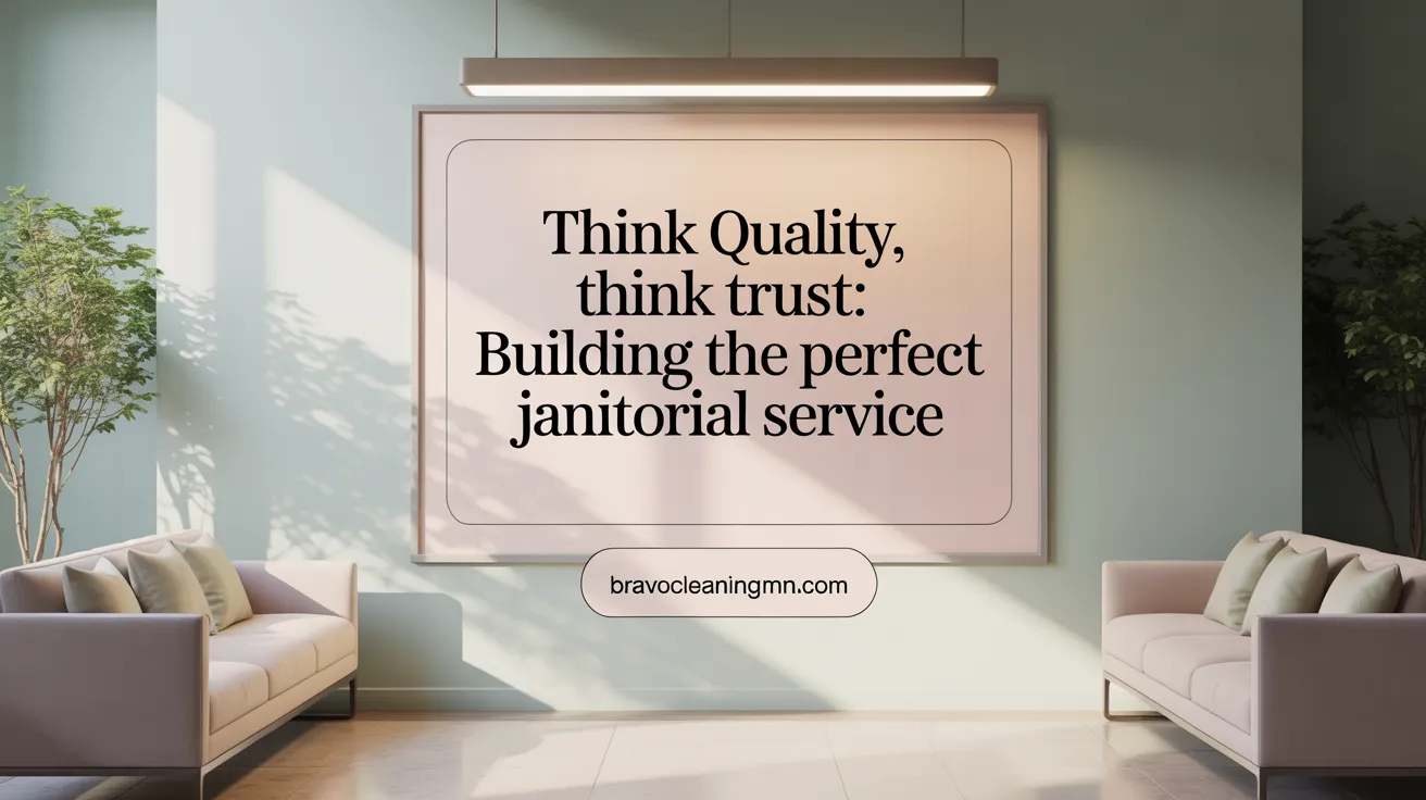 Think Quality, Think Trust: Building the Perfect Janitorial Service