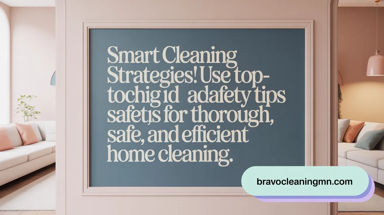 Smart Cleaning Strategies! Use top-down techniques and safety tips for thorough, safe, and efficient home cleaning.