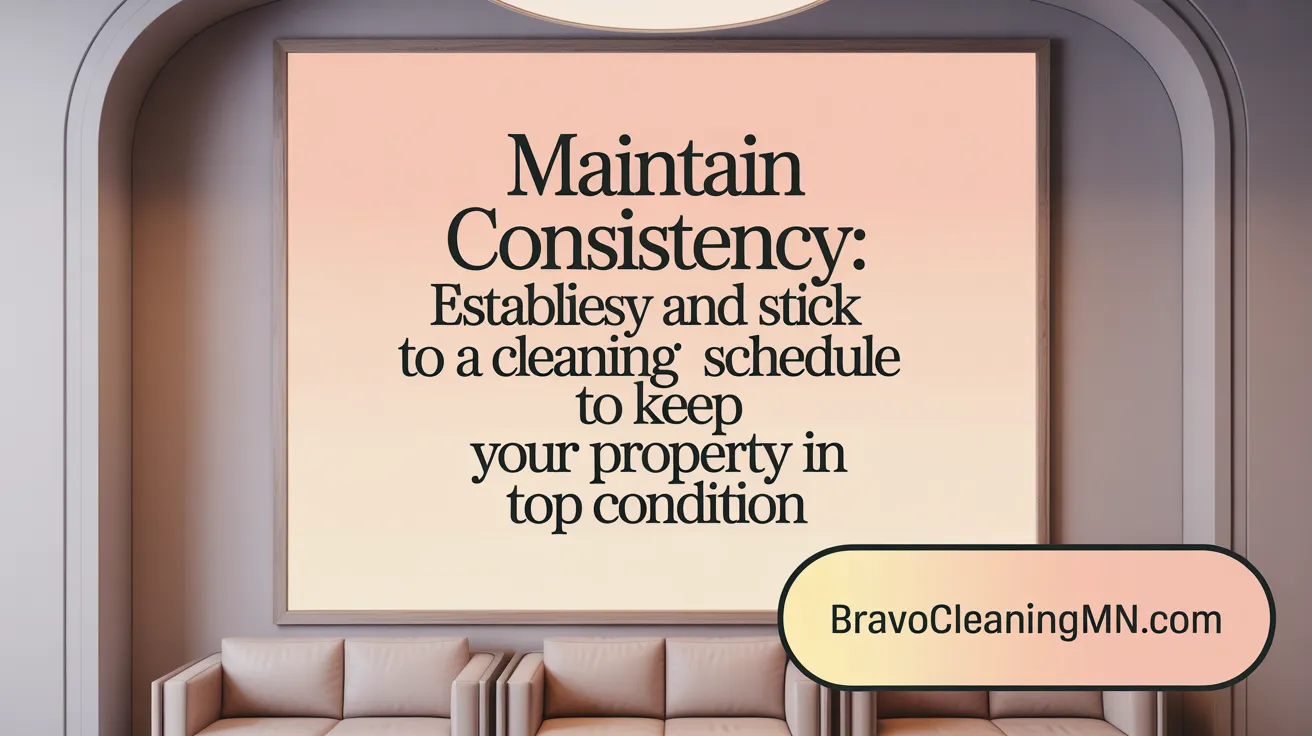 Maintain Consistency: Establish and Stick to a Cleaning Schedule to Keep Your Property in Top Condition