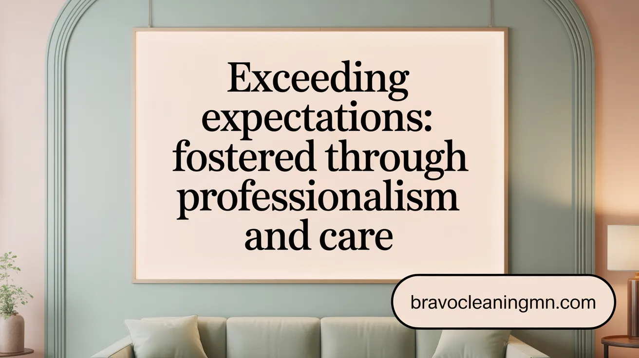 Exceeding Expectations: Fostered Through Professionalism and Care